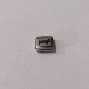 Dog‎ Italian Link Stainless Steel Nomination Style Charm